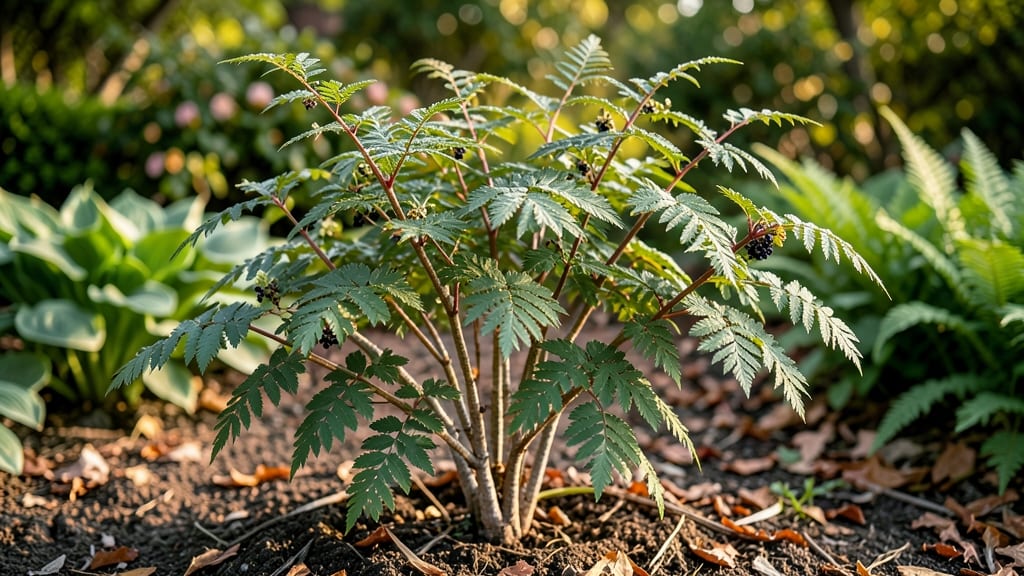 Fern Leaf Buckthorn in Winter: Winterproof Perennial for Frost-Resistant Foliage
