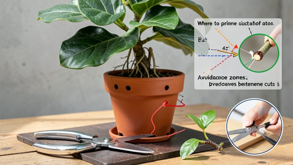 How to Prune a Fiddle Leaf Fig Tree: Step-by-Step Diagram for Healthy Growth