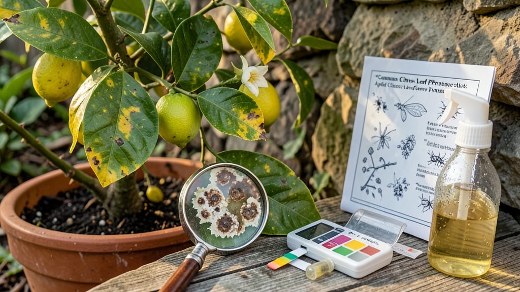 Lemon Tree Leaf Problems Pictures: Diagnostic Guide for Crispy Edges & Fungal Spots