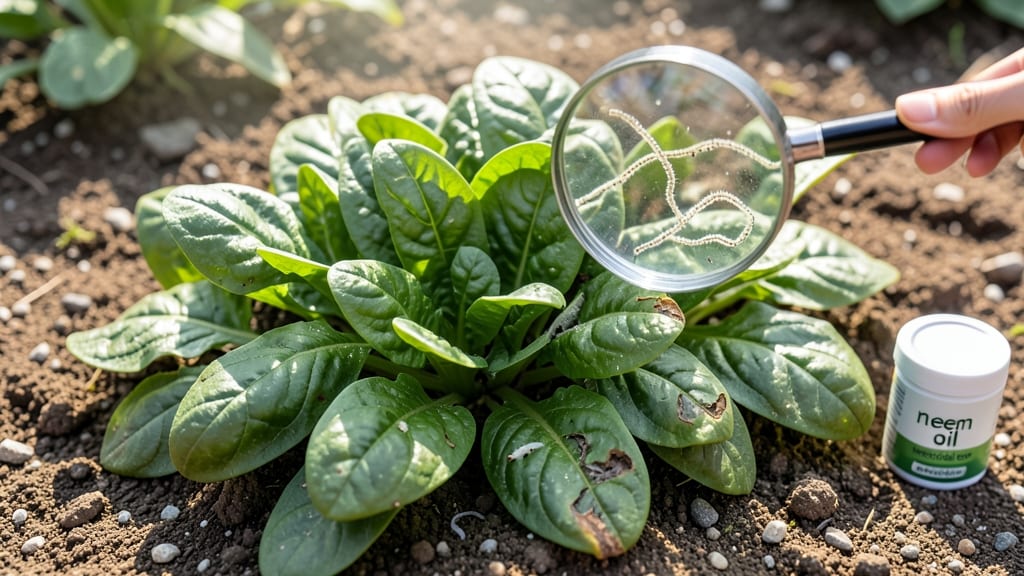 Spinach Leaf Miner Control: Organic Spray Cure for Crispy Edges