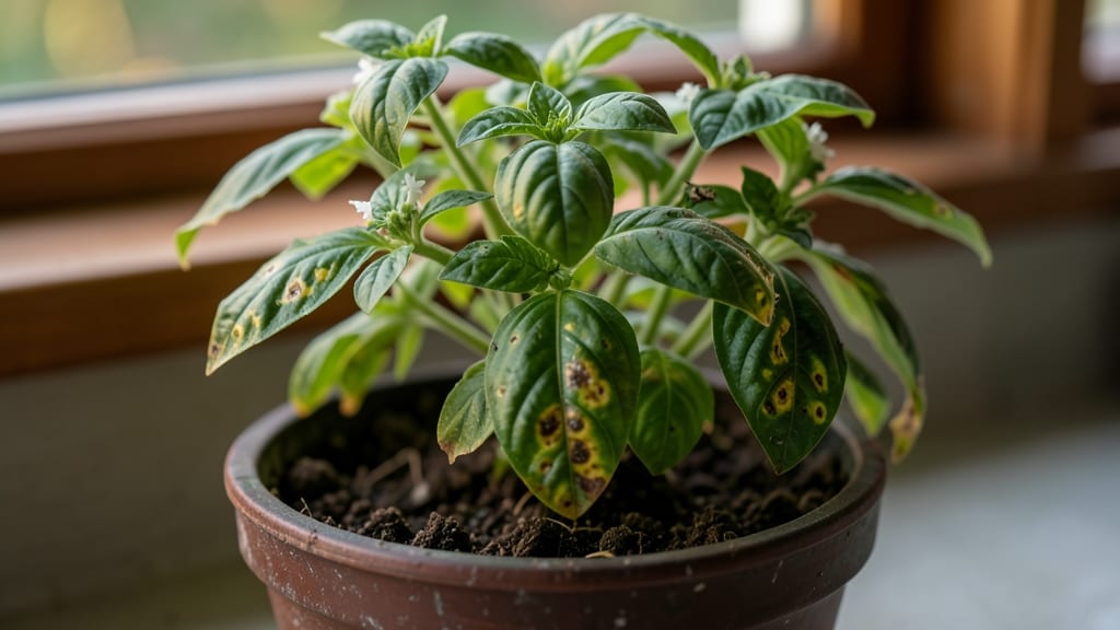 Bacterial Leaf Spot Basil: Copper Spray Cure for Fungal Spot Control