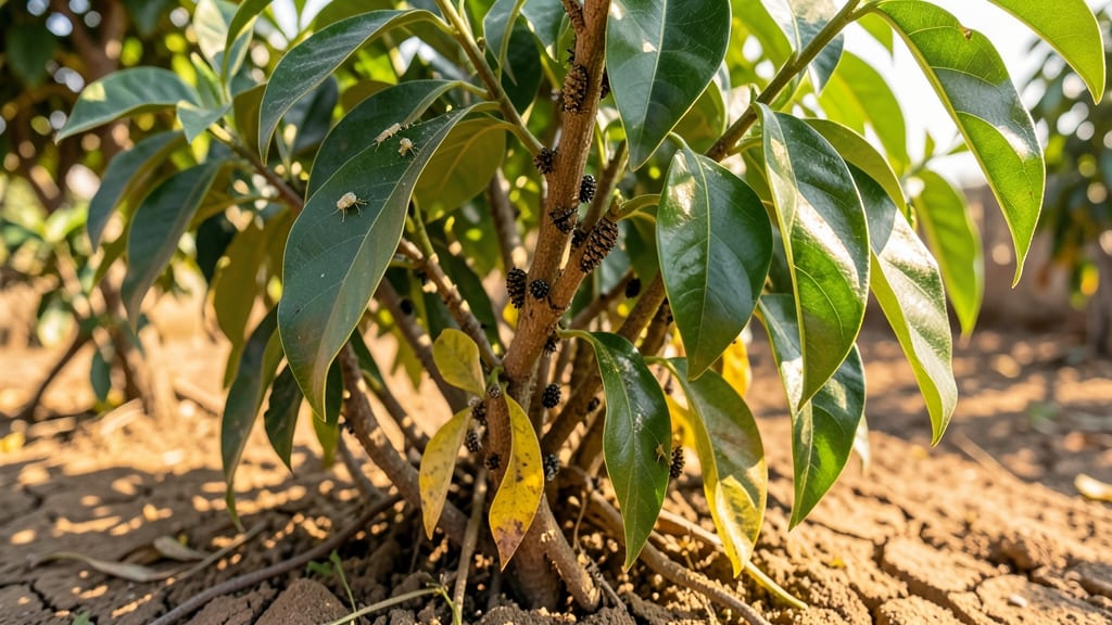 Pruning for Pest Control in Dry Seasons