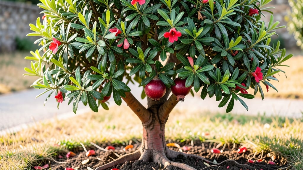 Leaf of Pomegranate: Copper Spray Protocol for Fungal Spot Prevention