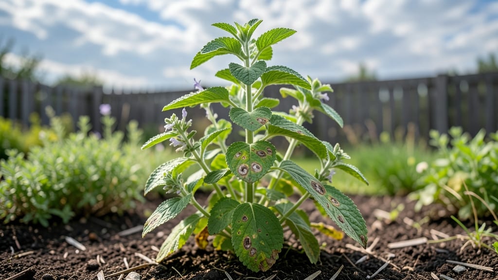 Septoria Leaf Spot on Lemon Balm: Preventive Copper Spray Protocol for Fungal Defense