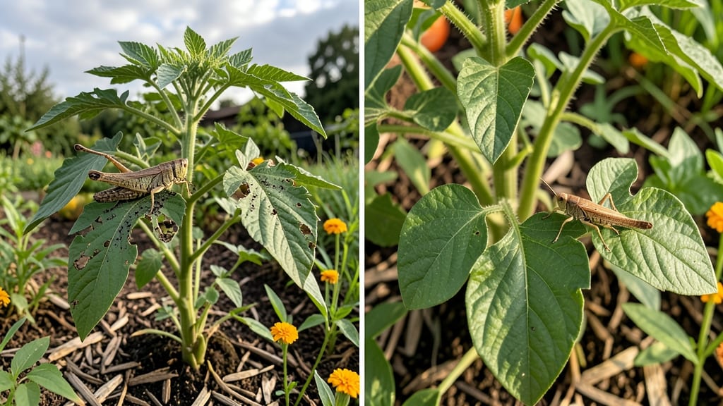 Grasshopper Leaf Damage: Preventative Spray and Pruning Fix