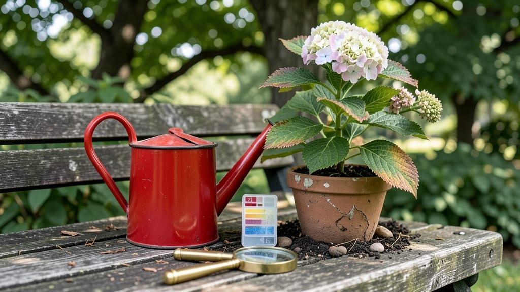 Leaf Scorch on Hydrangea Leaves: Copper Spray Revival in 24 Hours